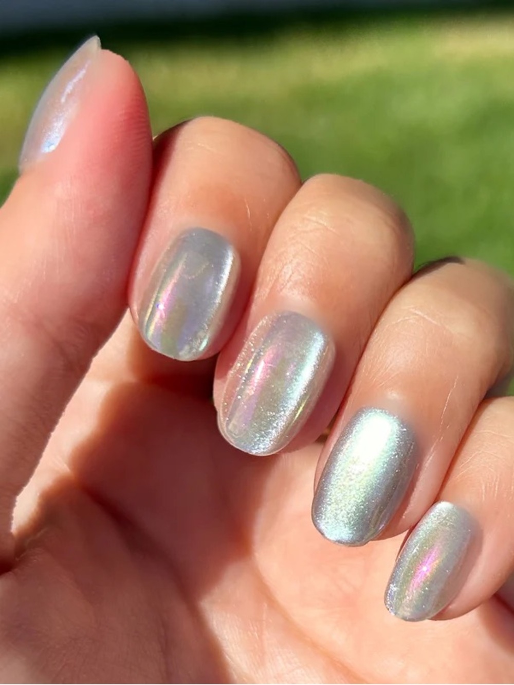 Olive & June Press-On Nails The Instant Mani Sheer Lavender Shimmer
